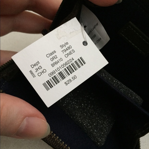 Early Y2k J crew wallet brown suede & green patented leather - with tags! - Picture 6 of 7